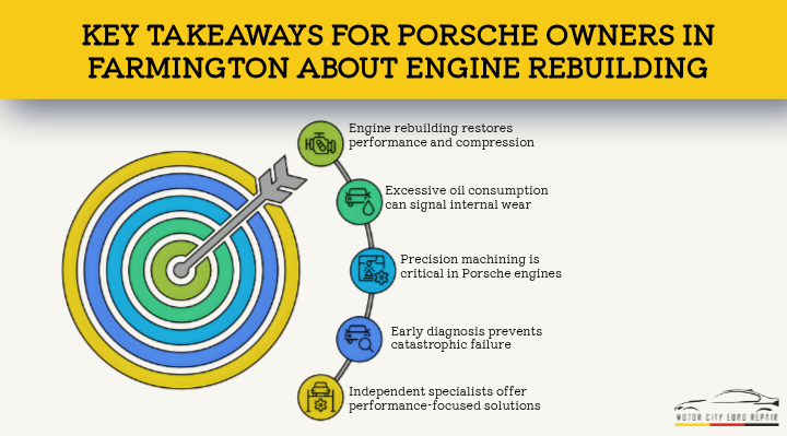 Key Takeaways for Porsche Owners in Farmington About Engine Rebuilding