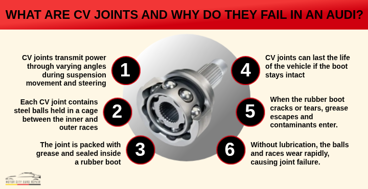 What Are CV Joints and Why Do They Fail in an Audi